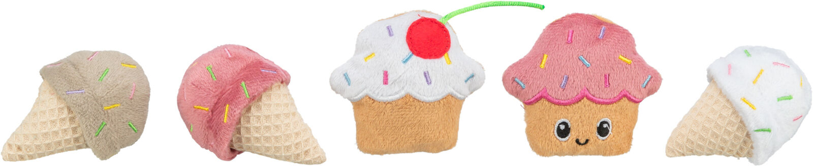Trixie Catnip Ice Cream & Cupcake Assorted 7cm – Cream