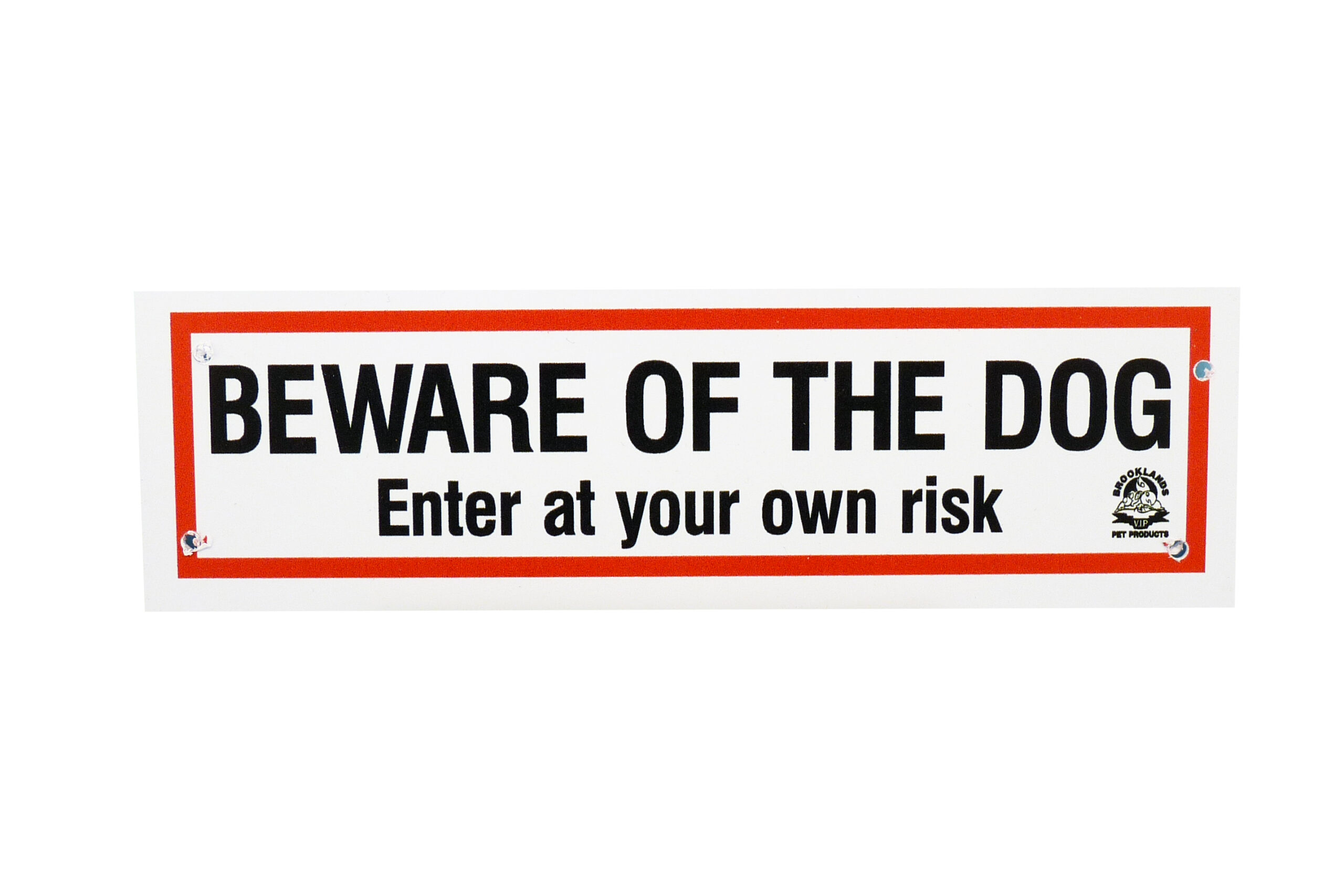 Brooklands Beware Of The Dog Small Sign