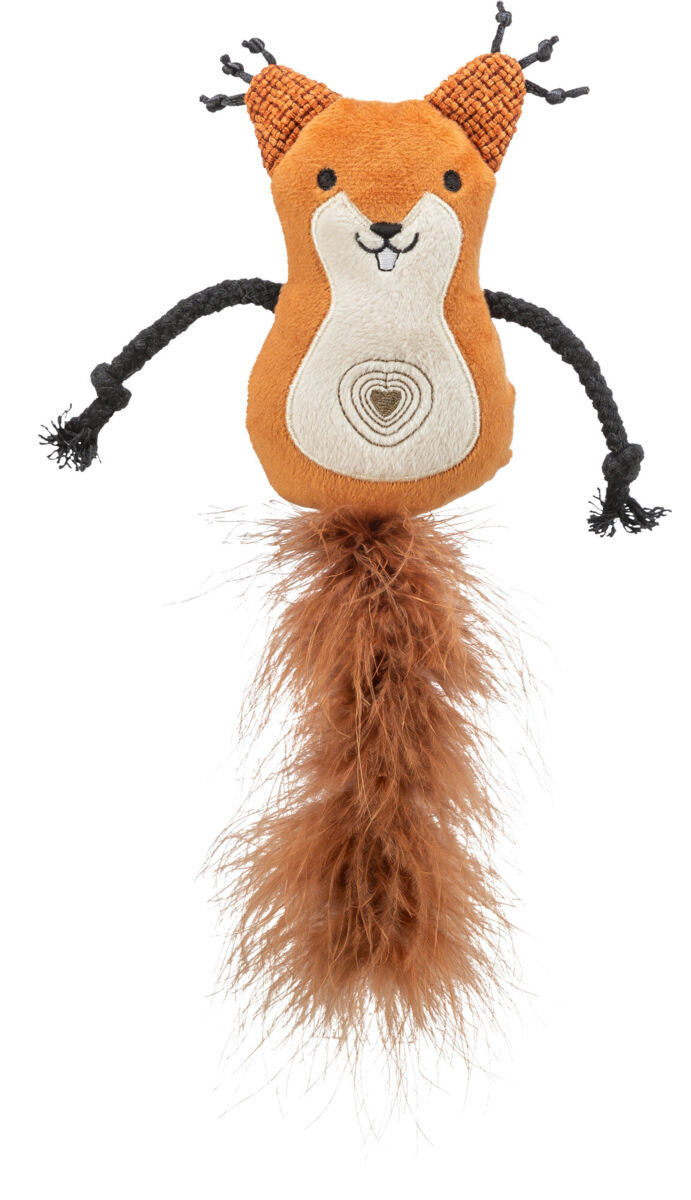 Trixie Catnip Squirrel w/Fluffy Tail 24cm