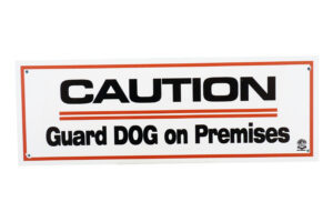 Brooklands Caution Guard Dog On Premises Sign