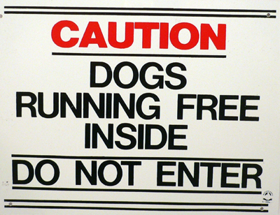 Brooklands Plaque ‘Caution Dogs Inside’ Sign
