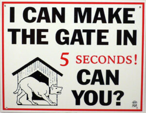 Brooklands Plaque ‘I Can Make The Gate Can You’ Sign