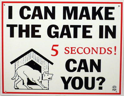 Brooklands Plaque ‘I Can Make The Gate Can You’ Sign