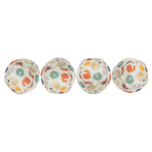 Trixie Leopard Print Balls with Bell 4cm – 4pk