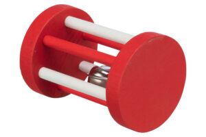 Trixie Xmas Wooden Playing Roll with Bell 4x7cm