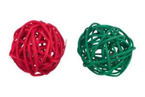 Trixie Xmas Ball with Bell 4cm – 2pk