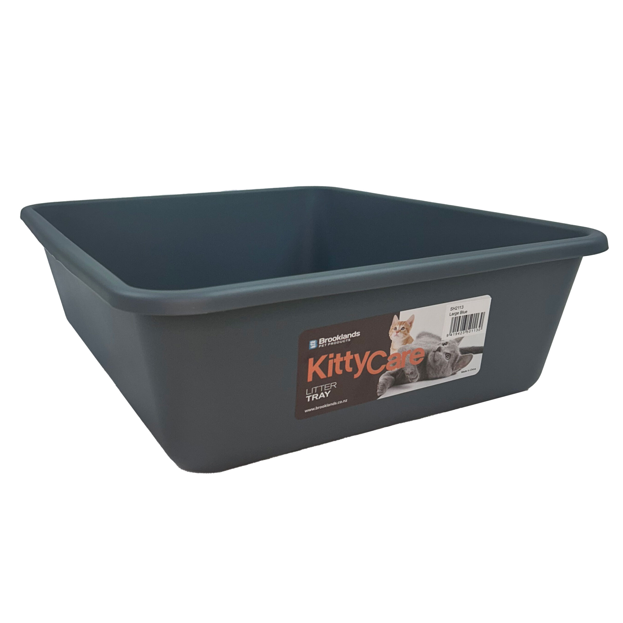 Brooklands Cat Litter Tray 46x38x13cm – Blue Large