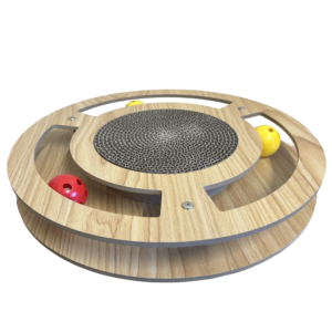 Waggin Tails Round Scratcher w/Ball Track 33cm