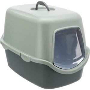 Trixie Hooded Litter Tray 40x40x56cm – Anthracite/Grey-Green