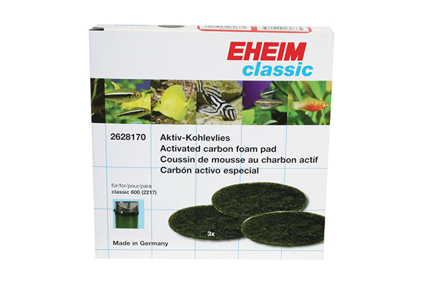 Eheim Classic 600 Filter Pad Carbon 3pk