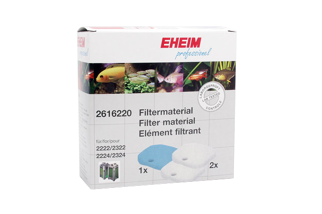 Eheim 2222/24 Filter Pads 2 White/1 Blue