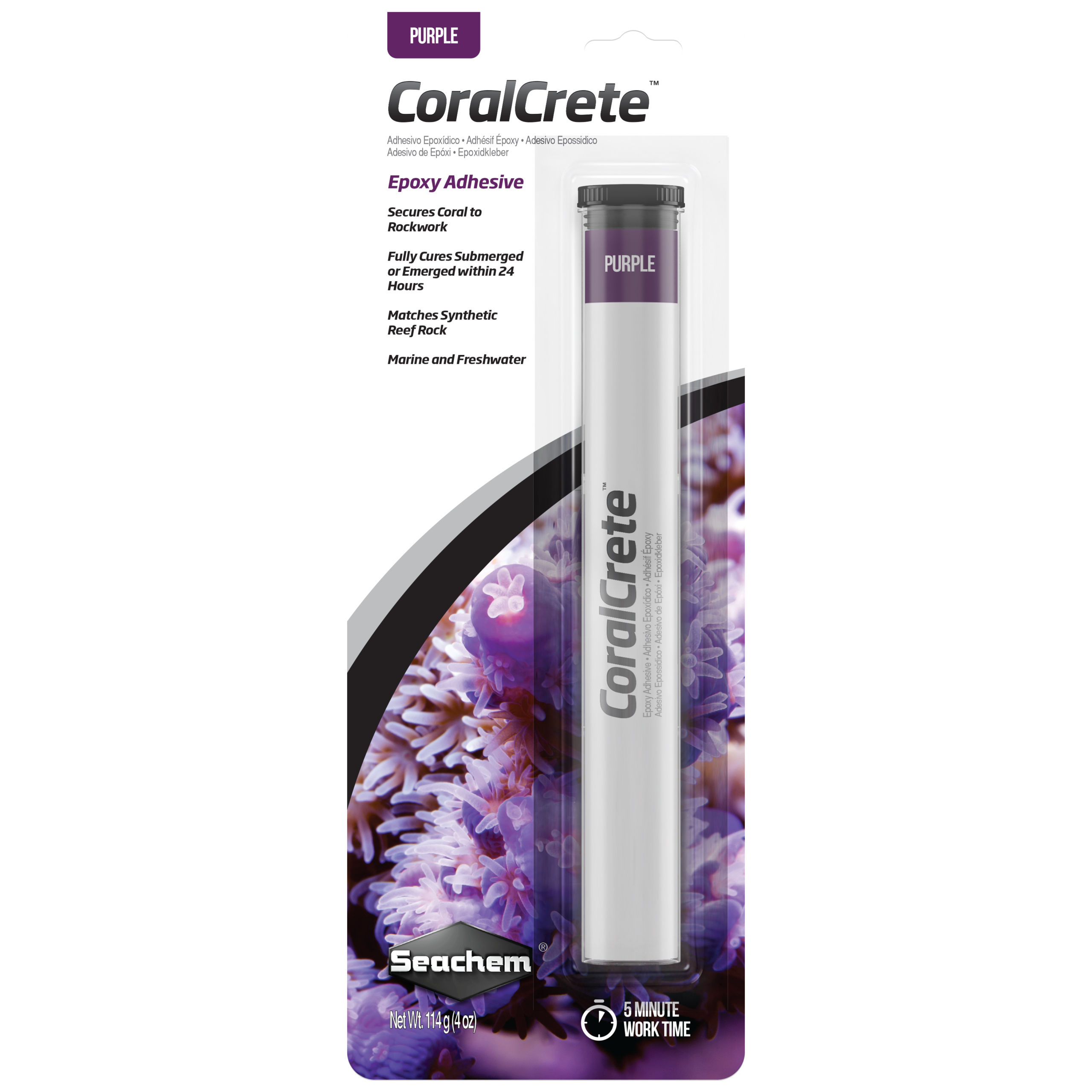 Seachem CoralCrete Purple 114g