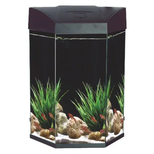 AA Hex Aquarium 70L – Black