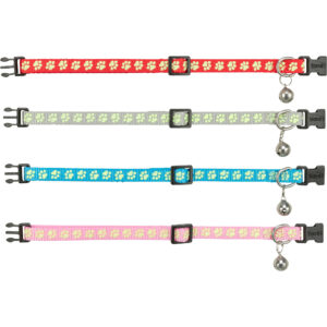 Trixie Cat Collar – Reflective Paw Print