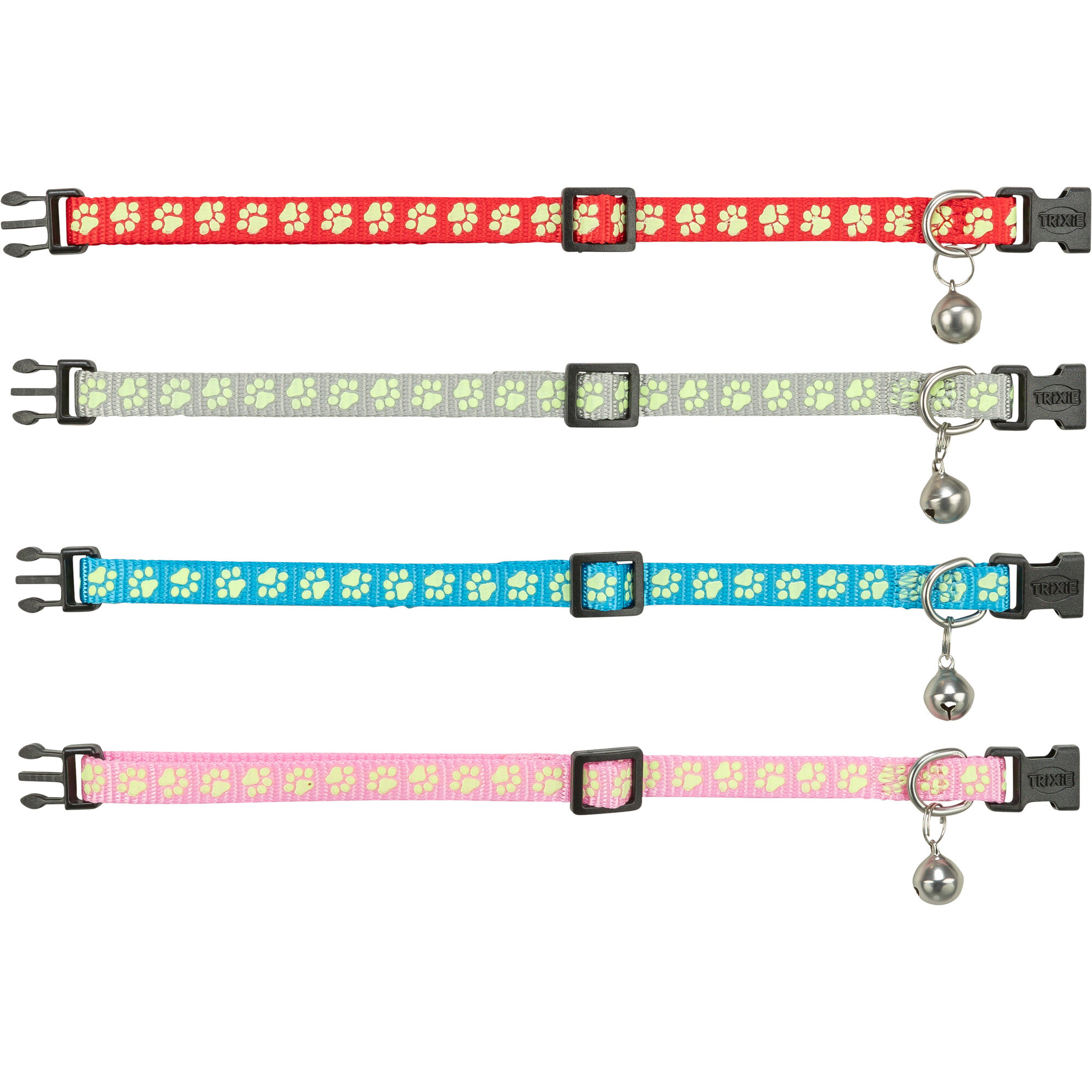 Trixie Cat Collar – Reflective Paw Print