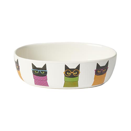 Petrageous Smart Kitty Bowl Oval 17cm