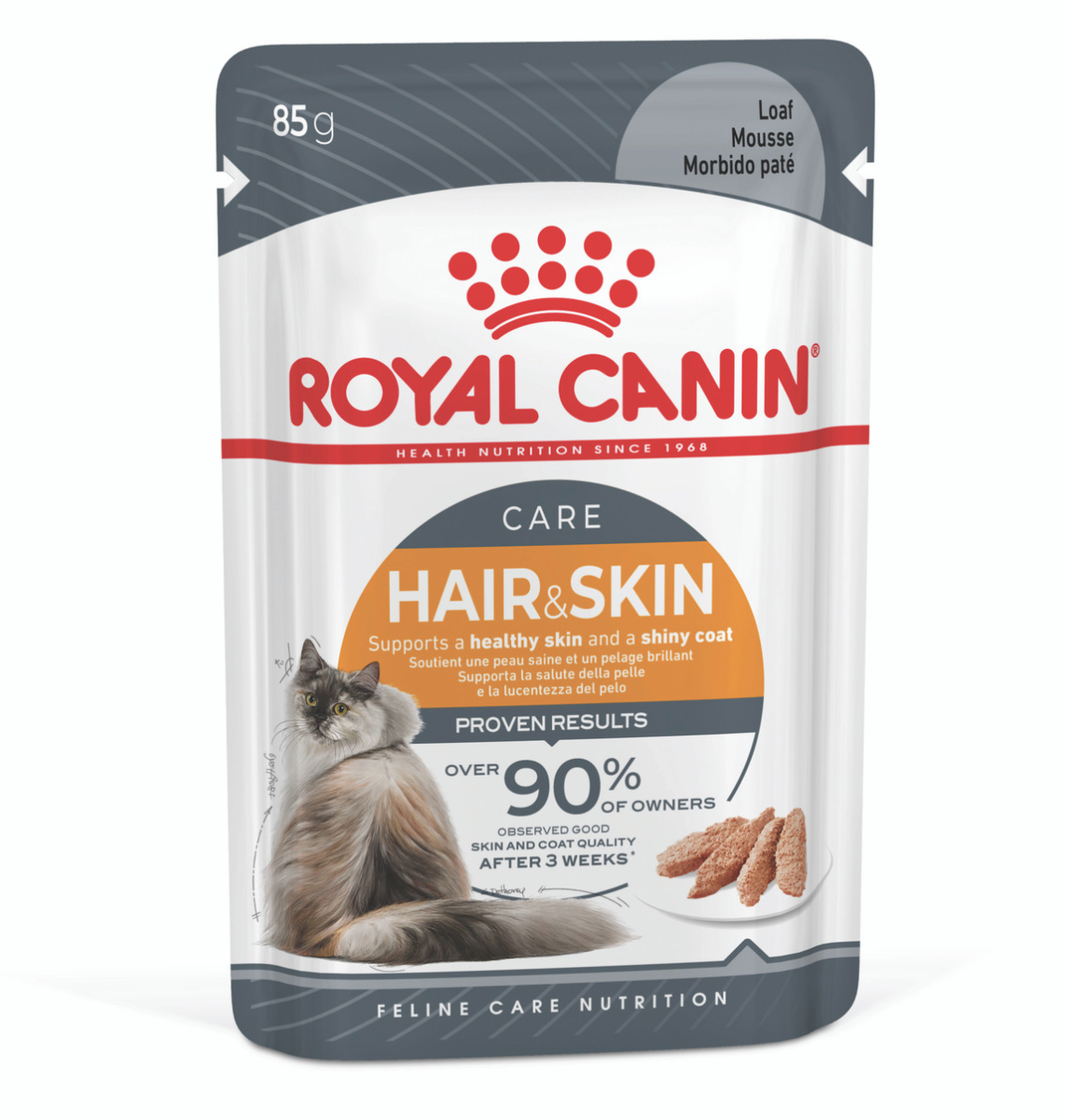 Royal Canin Hair & Skin Loaf Adult Wet Cat Food 85g