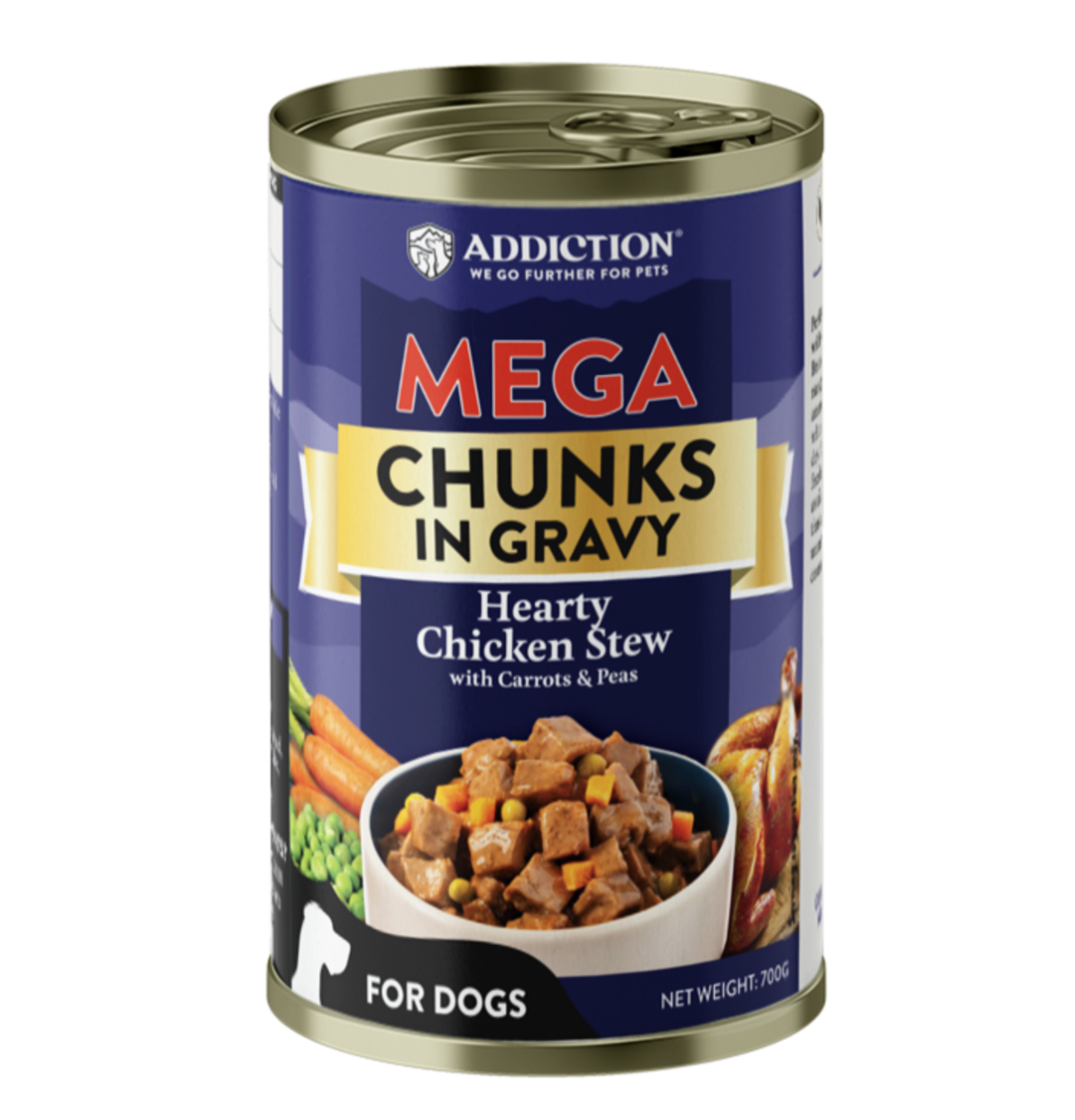 Addiction MEGA Hearty Chicken Stew Gravy Wet Dog Food