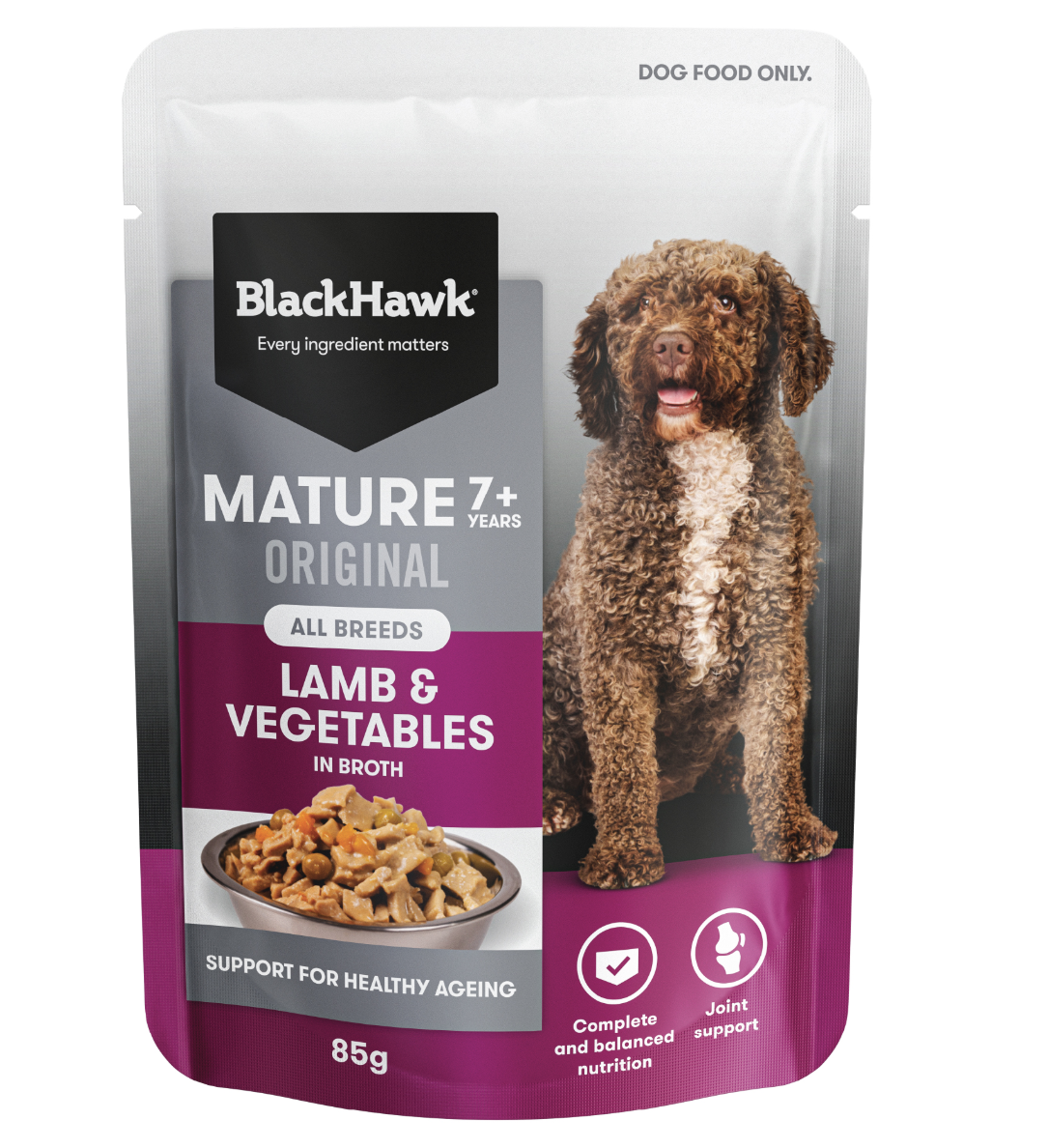 Black Hawk Mature Lamb & Vege Senior Wet Dog Food