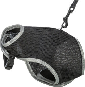 Trixie Soft Cat Harness & Lead Adjustable – Black