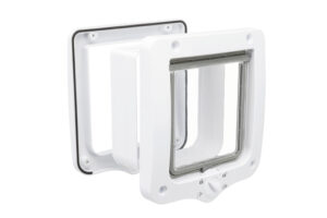 Trixie Cat Door 4-Way with Tunnel – White