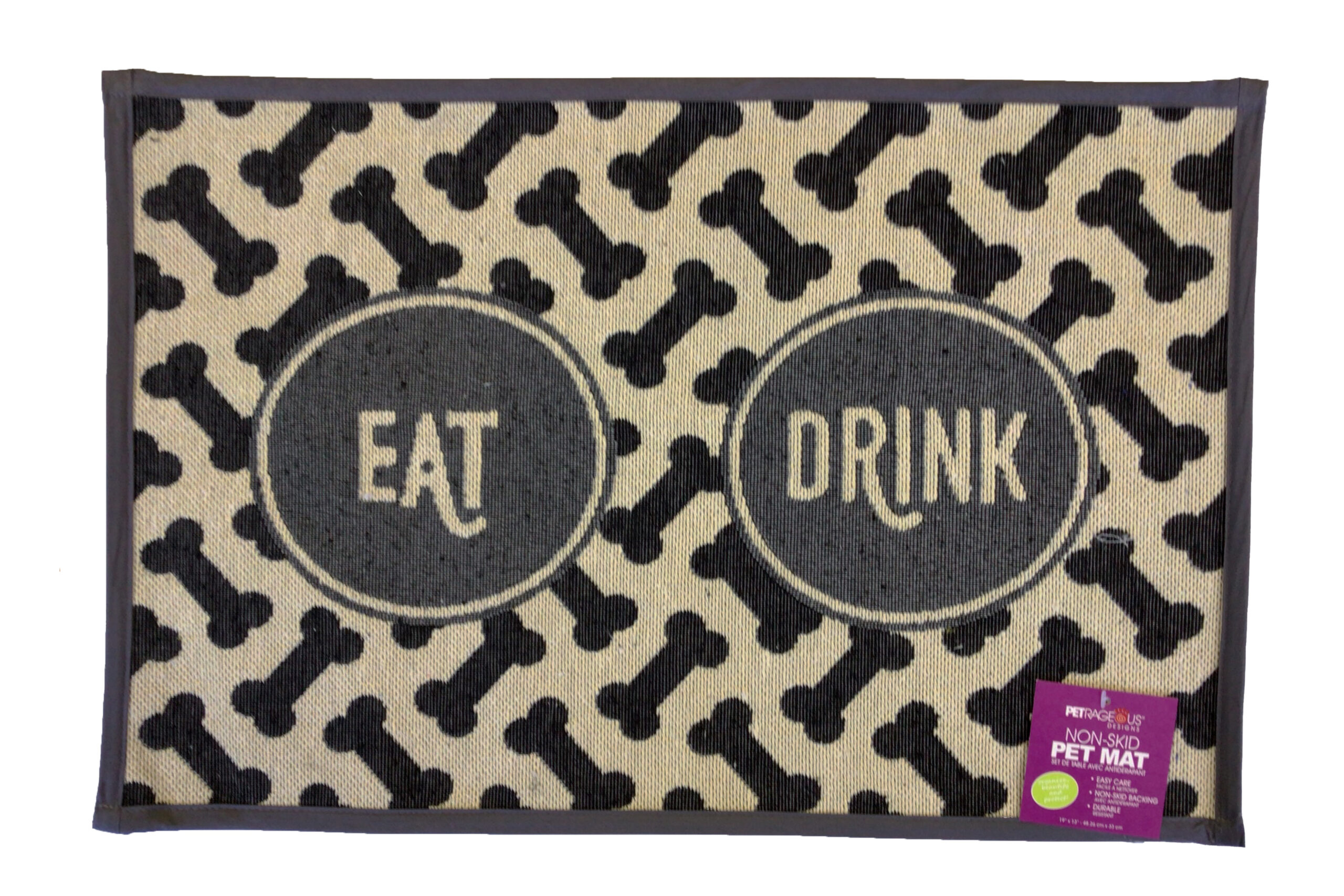 Petrageous Tapestry Placemat “EAT DRINK”