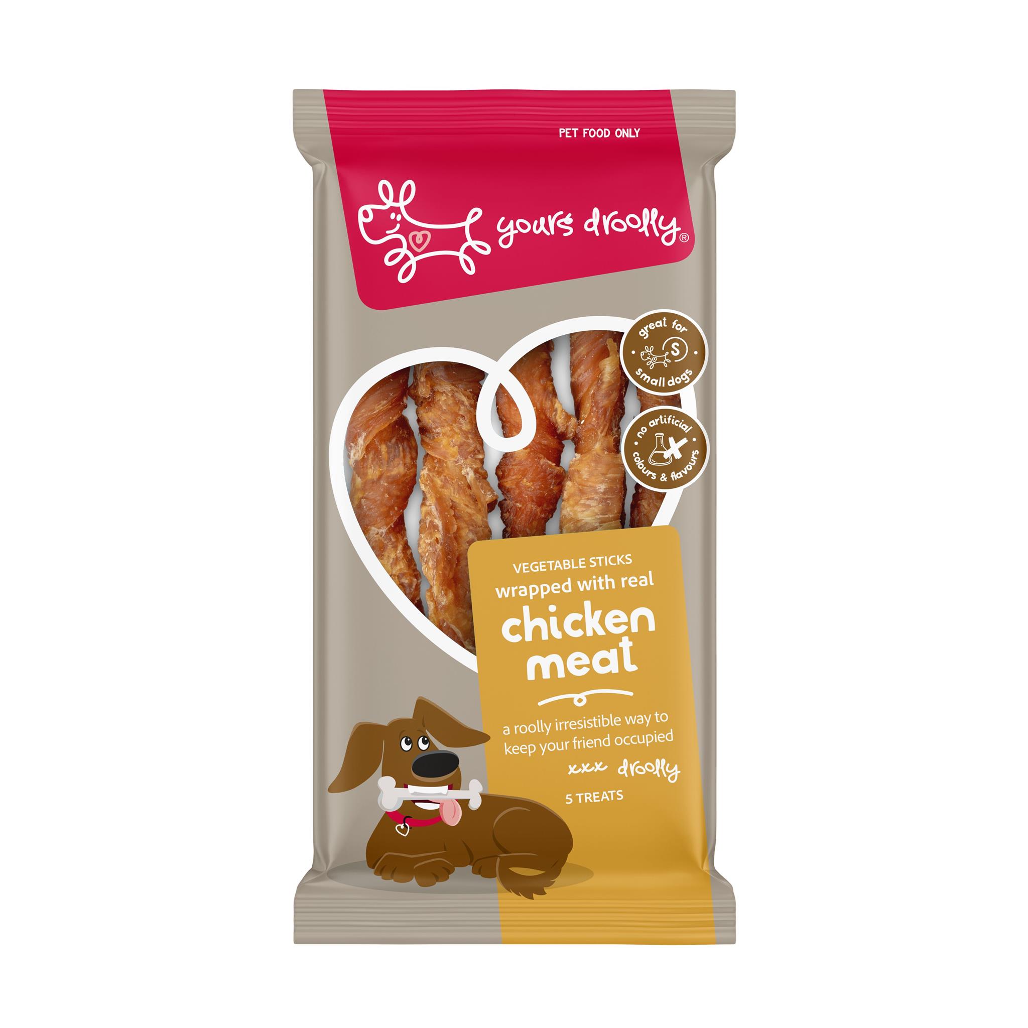 Yours Droolly Chicken Wrap Sticks Sml 5pk