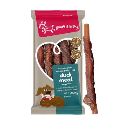 Yours Droolly Duck Wrap Sticks Small 5pk
