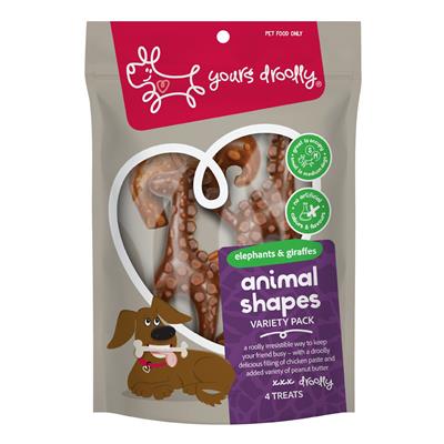 YOURS Droolly Animals Variety w Chick Paste 4pk
