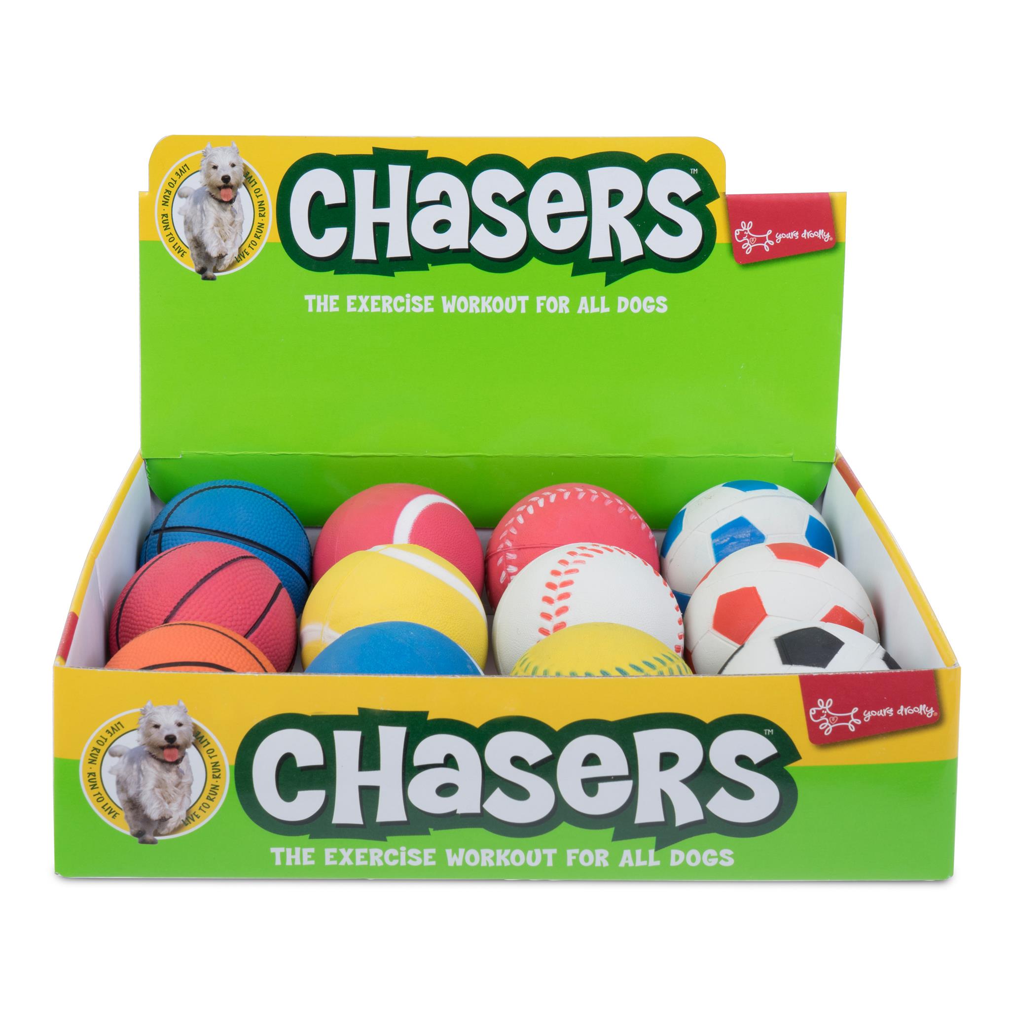 Yours Droolly Chasers Sport Ball Sponge Box of 12