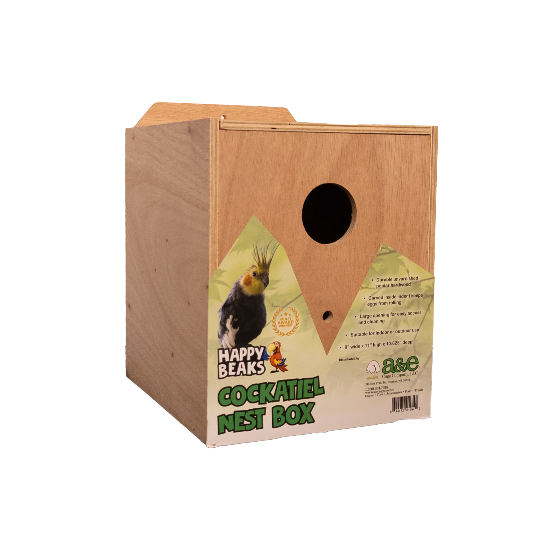A&E Cockatiel Nest Box 22cm