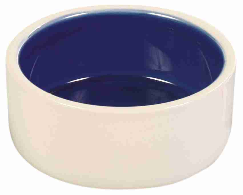 Trixie Stoneware Bowl Cream/Blue 12cm