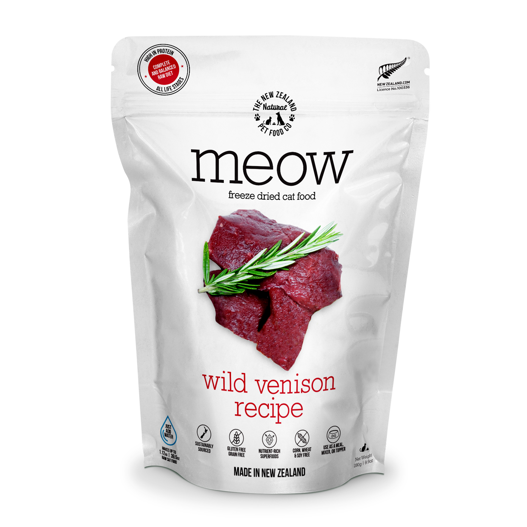NZ Natural Meow Wild Venison 280g