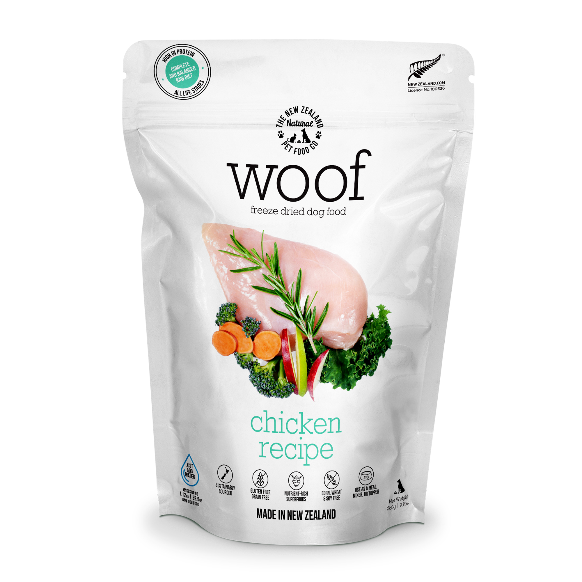 NZ Natural Woof Chicken 280g