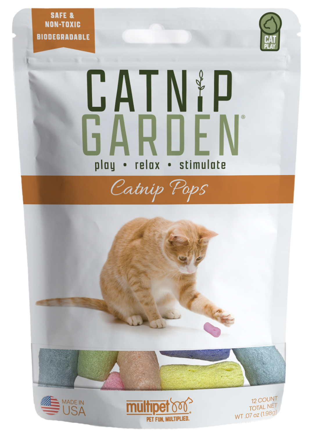 Multipet Catnip Garden Pops 12pk