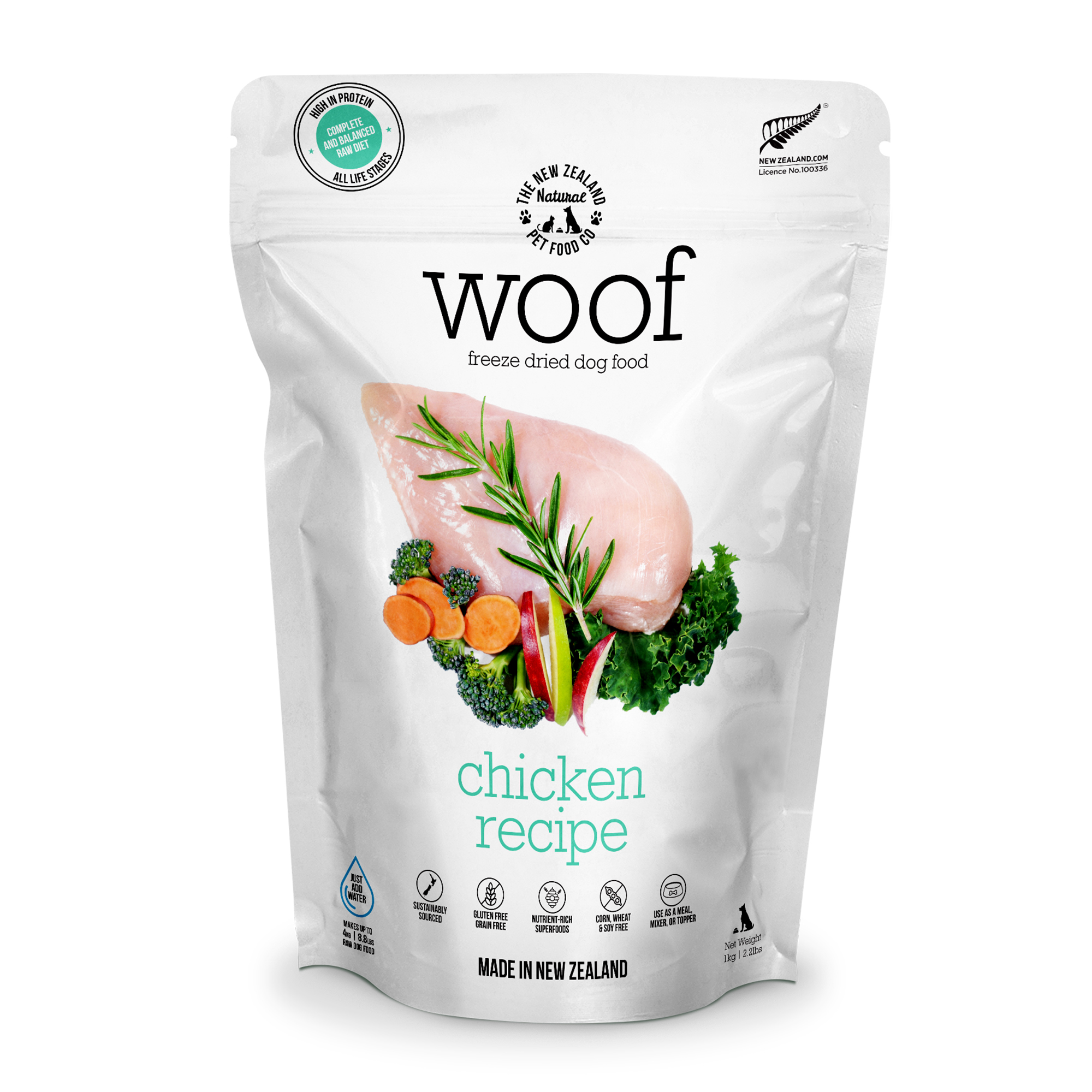 NZ Natural Woof Chicken 1kg