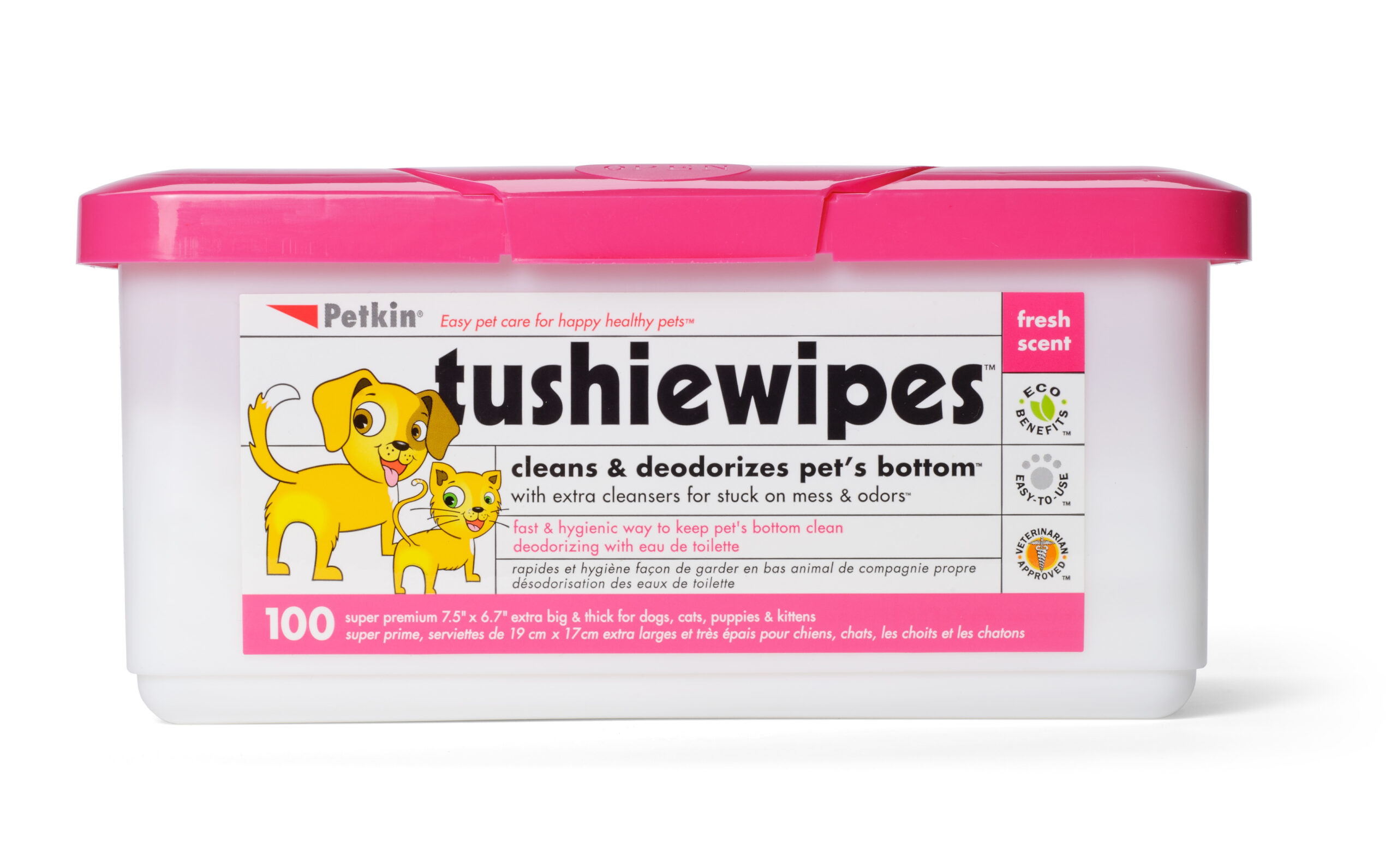Petkin Tushie Wipes 100pk