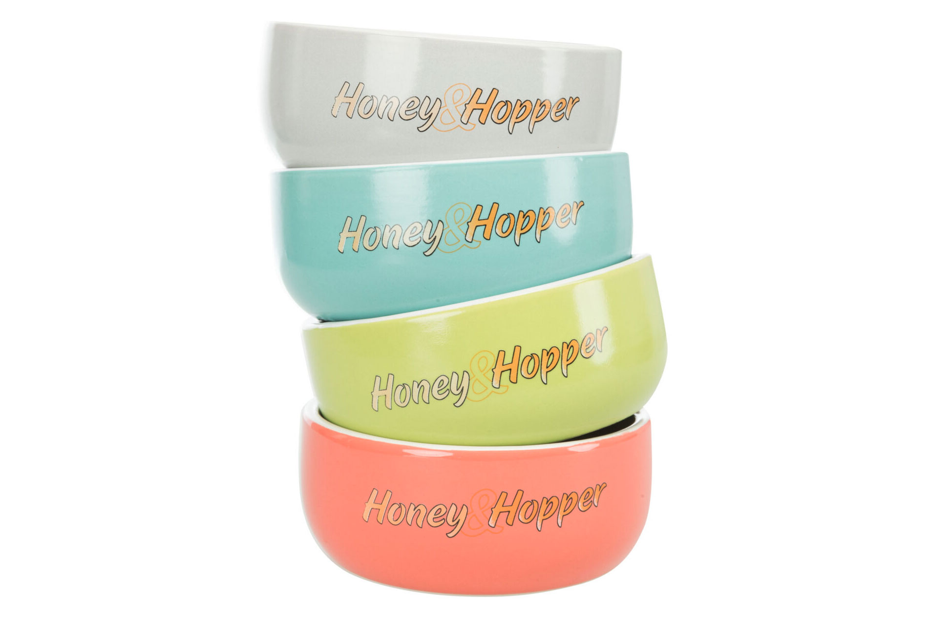 Trixie Honey & Hopper Ceramic Bowl 11cm