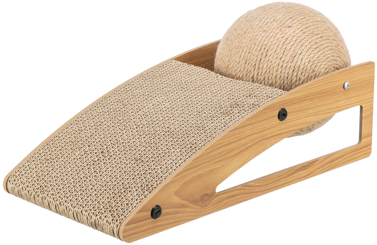 Trixie Scratching Ramp Cardboard with Jute Ball 40cm
