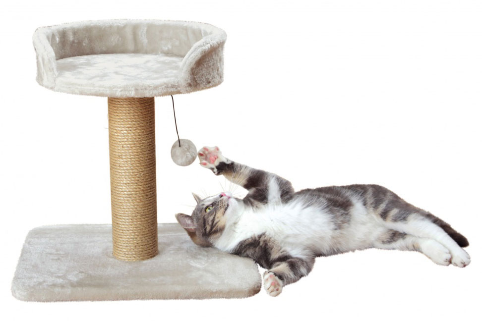 Trixie Cat Tree Mica 46cm – Light Grey
