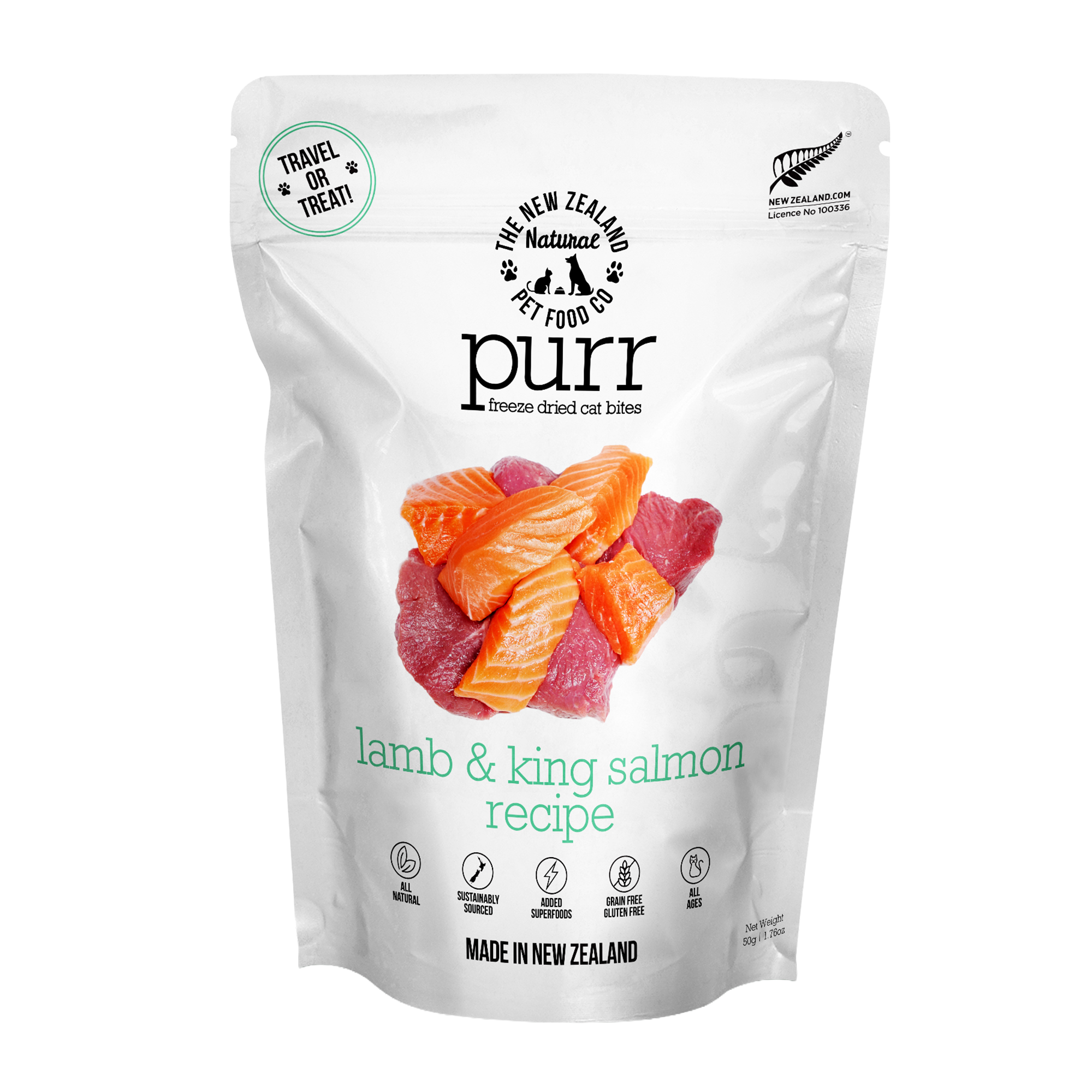 NZ Natural Purr Lamb & Salmon 50g