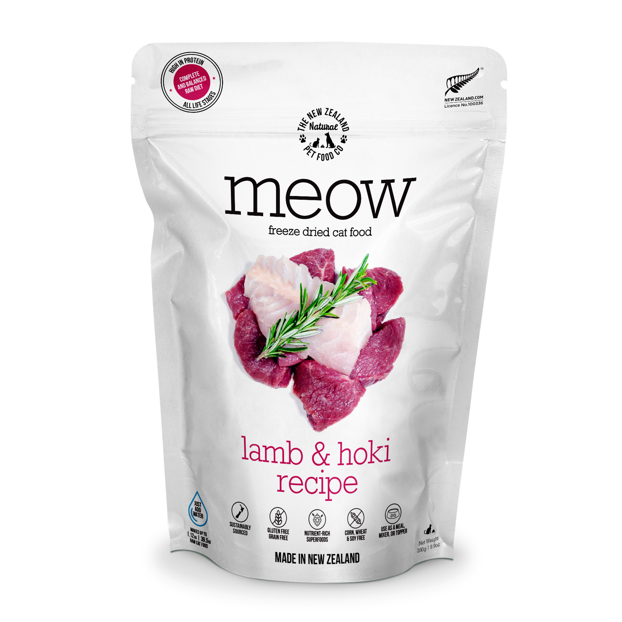 NZ Natural Meow Lamb & Hoki 280g