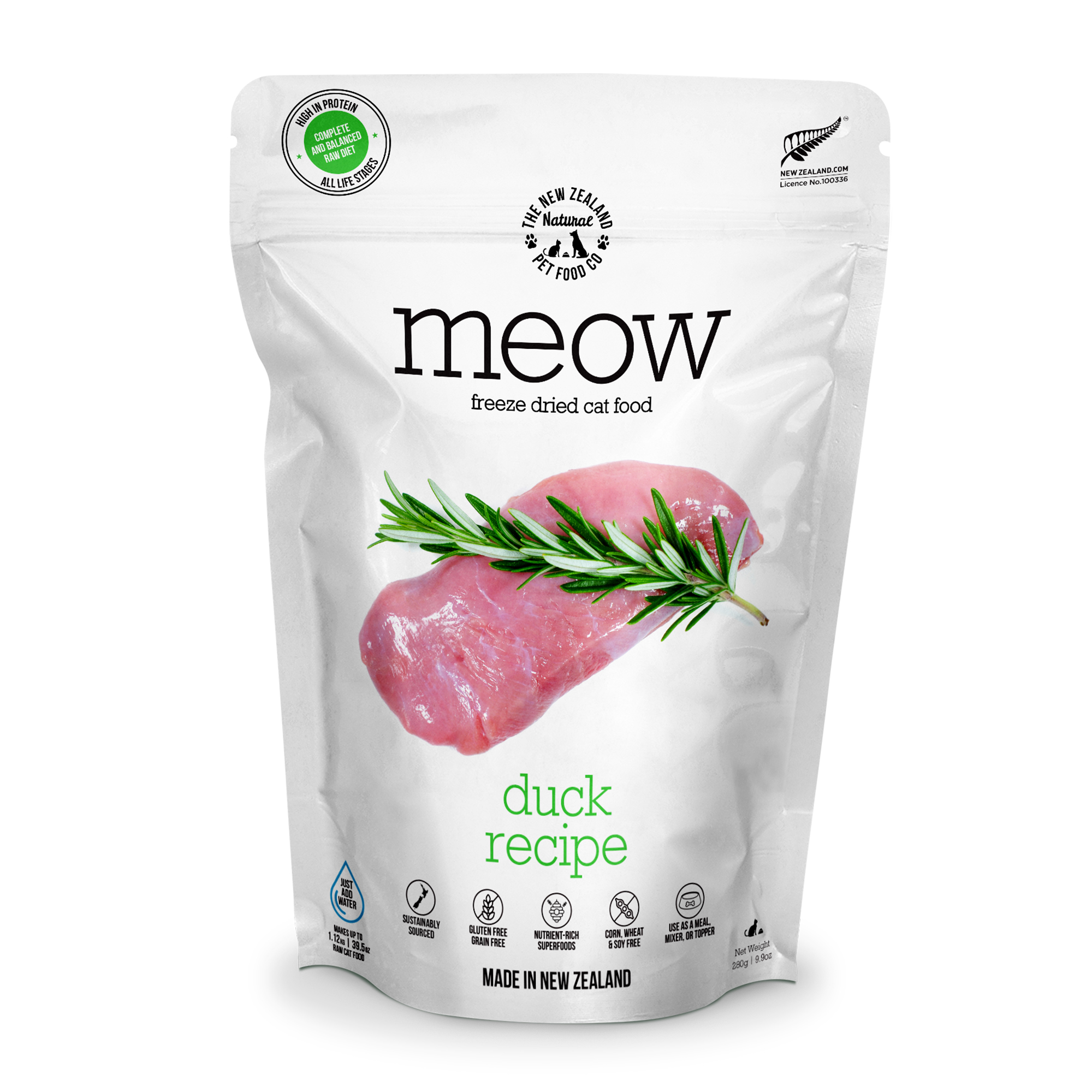 NZ Natural Meow Duck 280g