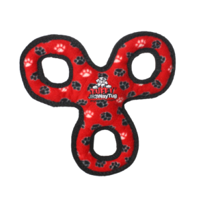 Tuffy Junior 3 way Tug – Red Paws