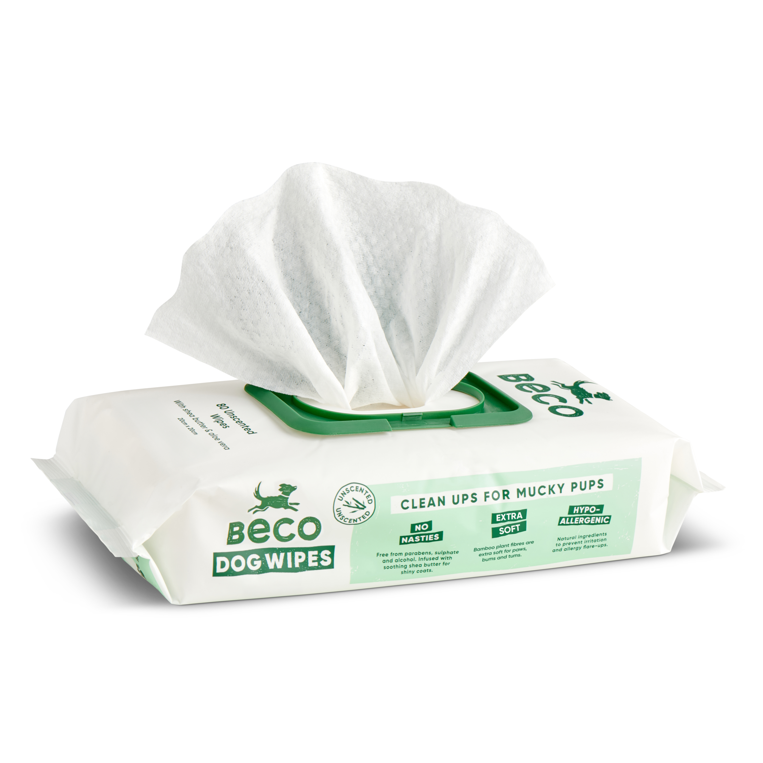 Beco Wipes Unscented 80pk