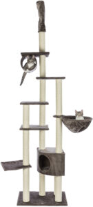 Trixie Floor to Ceiling Scratcher Madrid 245-270cm – Grey