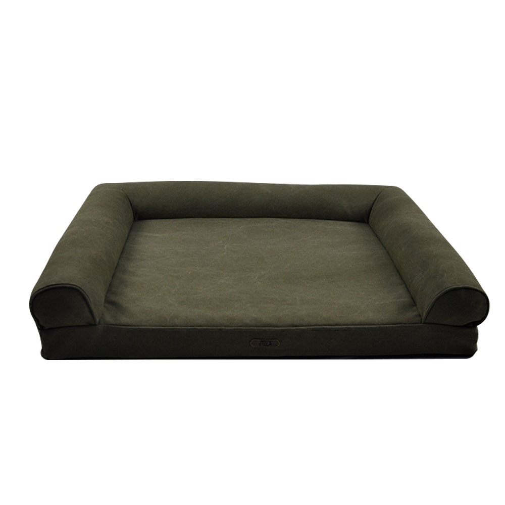 Brooklands Canvas Sofa Bed Green – 91x69cm