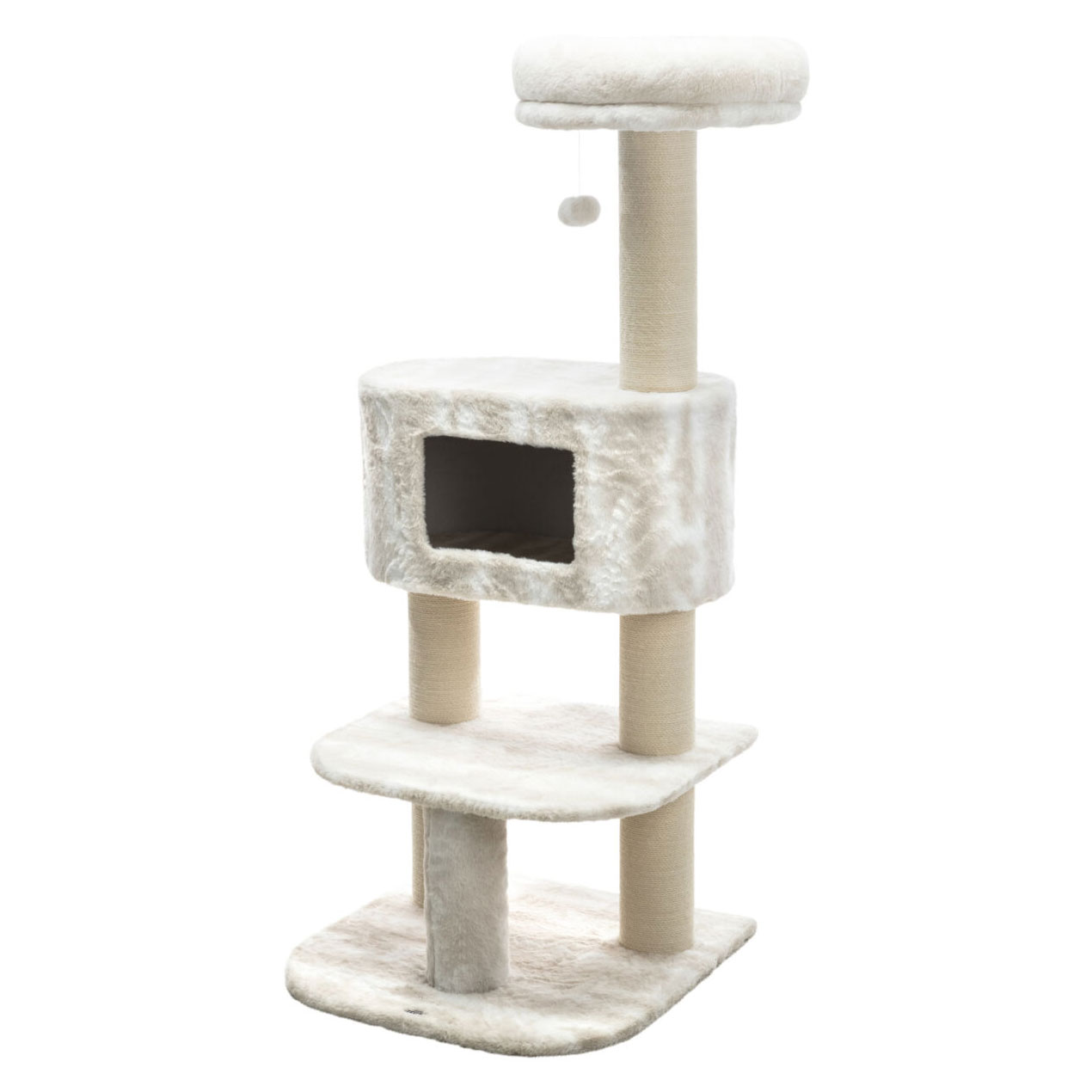 Trixie Cat Tree Nelli 140cm – White/Taupe