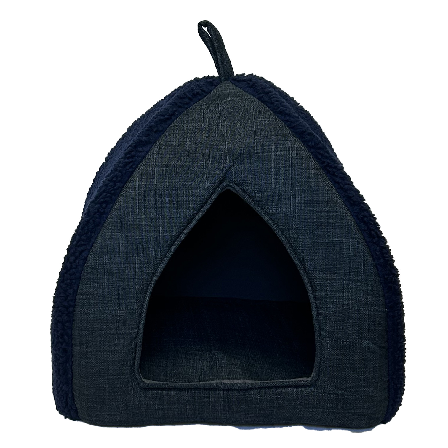 Brooklands Sherpa Cuddly Cave Navy