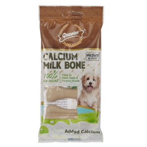 Gnawlers Calcium Milk Bone 3" 4 Pk